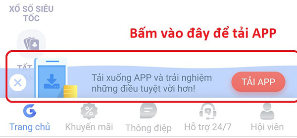 Hướng dẫn tải app lô đề online gi8 2