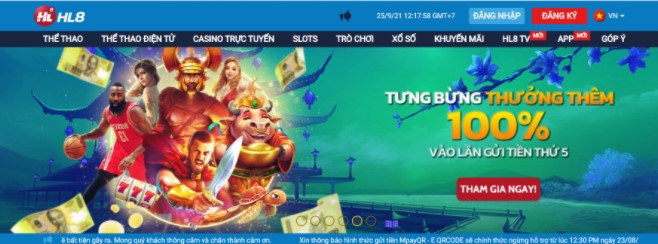 Cá cược trực tuyến uy tín tại HL8 Việt Nam 2