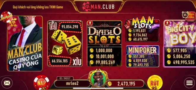 Manclub - cổng game bài đổi thưởng thẻ cào uy tín nhất hiện nay 3