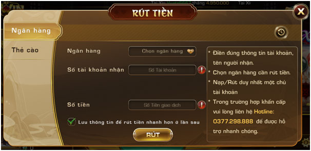 Cách nạp rút tiền tại cổng game Iwin Club 7