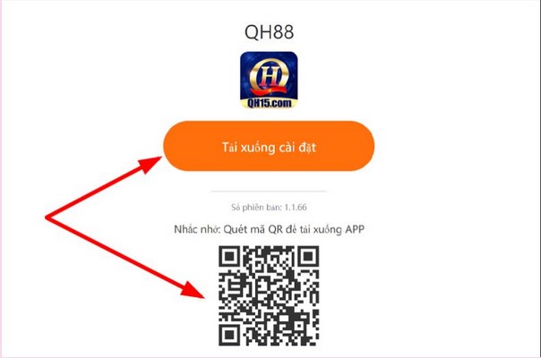 Thao tác tải app QH88 đơn giản