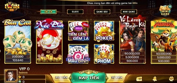 Cổng game bài Iwin club 2